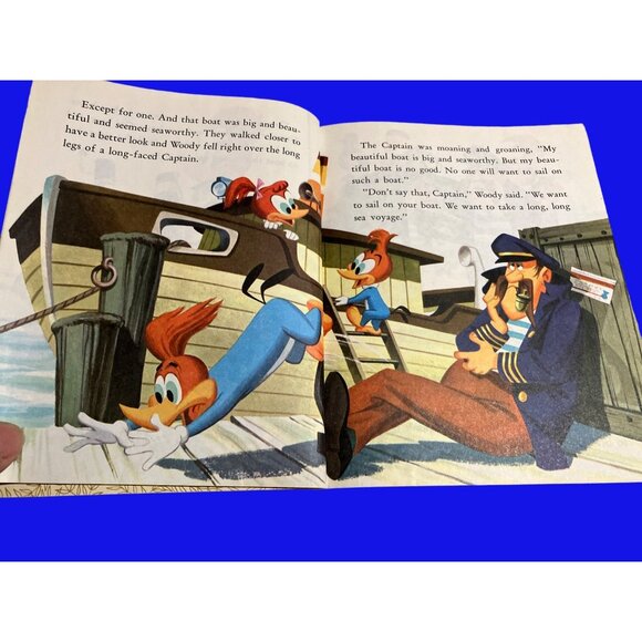 Little Golden Book Woody Woodpecker Takes a Trip by Walter Lantz Children's Book - Picture 8 of 13